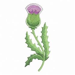 leaf beginner-friendly machine embroidery - A Thistle for decorative pillow covers