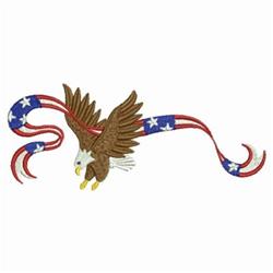 bird beginner-friendly machine embroidery - American Eagle for patchwork quilt blocks