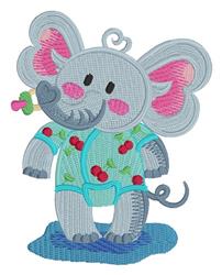 detailed pajama machine embroidery pattern - Animals In Pajamas 2 for decorative pillow covers