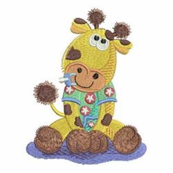 pajama detailed machine embroidery - Animals In Pajamas 2 for reusable tote bags