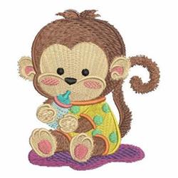Animals In Pajamas 2 - 4x4 pajama detailed embroidery design for cute baby onesies