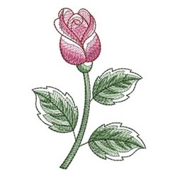 Roseページ Sketched Rose Embroidery Design | EmbroideryDesigns.com