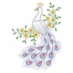 Vintage embroidered peacock order frame