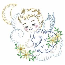Vintage Angel Embroidery Design | EmbroideryDesigns.com