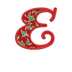 alphabet applique machine embroidery - Applique Alphabet E perfect for kitchen aprons
