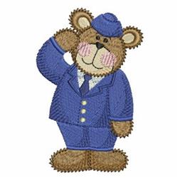 bear detailed machine embroidery - Army Bear perfect for decorative pillow covers