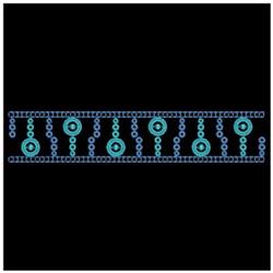 beginner-friendly border machine embroidery pattern - Artistic Border for reusable tote bags