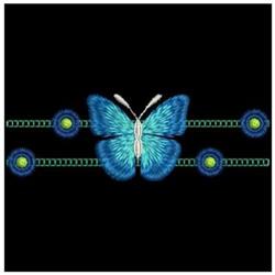 beginner-friendly butterfly machine embroidery pattern - Artistic Borders for Summer Apparel