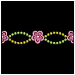 Artistic Borders - 4x4 leaf quick stitch machine embroidery design for Gift Wrapping