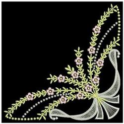 corner detailed machine embroidery - Artistic Corners for decorative pillow covers