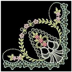 Artistic Corners - 4x4 corner detailed machine embroidery design for Pillow Cases