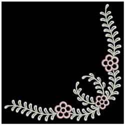 Artistic Corners - 4x4 corner FSL lace embroidery design for decorative pillow covers