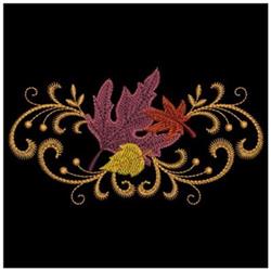 beginner-friendly autumn leaf machine embroidery pattern - Autumn Leaf for Cushion Covers