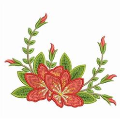 azalea detailed machine digital embroidery - Azalea perfect for Pillow Cases