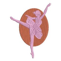 beginner-friendly pose machine embroidery pattern - Ballet Dance Pose for Dance Costumes