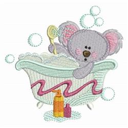 koala detailed machine digital embroidery - Bath Time Koala perfect for Home Accents