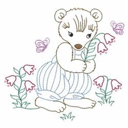 beginner-friendly spring bear machine embroidery pattern - Bear Outline for Home Decor