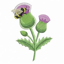 onthistle beginner-friendly machine embroidery - Bee OnThistle for reusable tote bags