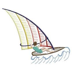 beginner-friendly wave machine embroidery pattern - Big Wave perfect for Sports Bags
