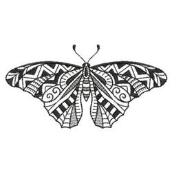butterfly beginner-friendly machine embroidery - Blackwork Butterfly for cute baby onesies