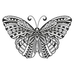 butterfly detailed machine embroidery - Blackwork Butterfly for cute baby onesies