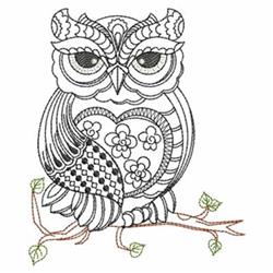 beginner-friendly owl machine embroidery pattern - Blackwork Owls for reusable tote bags