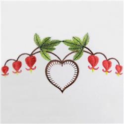 butterfly beginner-friendly machine embroidery - Bleeding Heart Border for reusable tote bags