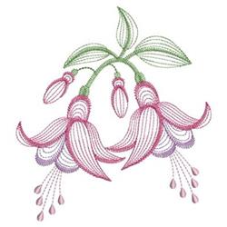 leaf beginner-friendly machine embroidery - Bleeding Hearts perfect for kitchen aprons
