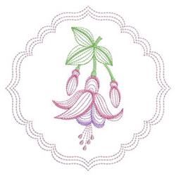leaf quick stitch machine embroidery - Bleeding Hearts for patchwork quilt blocks