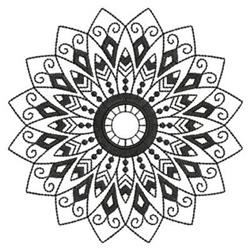 quilt detailed machine embroidery - Bloom Blackwork Quilt for festive table runners