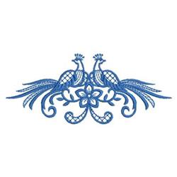 bird redwork machine embroidery - Bluework Bird Couple perfect for Cushion Covers