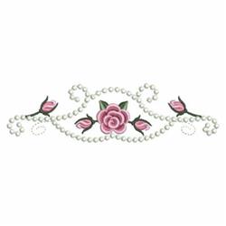 rose beginner-friendly machine embroidery - Border Roses for Holiday Decorations