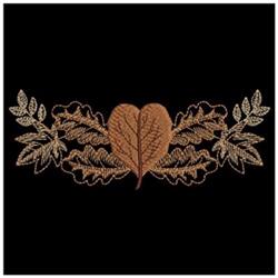 Realistic leaf design featuring a prominent brown oak leaf and intricate green leaves, capturing detailed autumn hues.