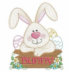 detailed easter bunny rabbit machine embroidery pattern - Bunny Eggs for cute baby onesies