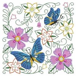 Butterfly Blocks - 4x4 butterfly detailed embroidery design for reusable tote bags