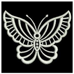 Elegant butterfly with intricate, symmetrical wings in white on black, perfect for nature-inspired decor.