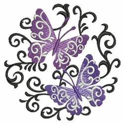 Butterfly Scroll Circle