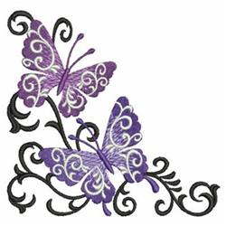 Butterfly Scroll Corner