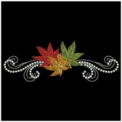 beginner-friendly autumn tree machine embroidery pattern - Candlewick Border for Cushion Covers