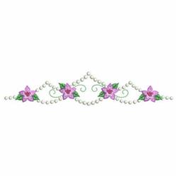 leaf beginner-friendly machine embroidery - Candlewick Border for kitchen aprons