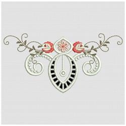 Candlewick Cutwork Border - 5x7 border beginner-friendly embroidery design for reusable tote bags