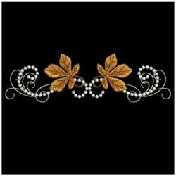 tree beginner-friendly machine embroidery - Candlewick Leaf Border for decorative wall hangings