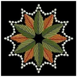 Candlewick Leaf - 4x4 leaf detailed embroidery design for patchwork quilt blocks