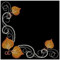 leaf beginner-friendly machine embroidery - Candlewick Leaf for decorative wall hangings