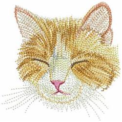 kitten detailed machine digital embroidery - Cats perfect for patchwork quilt blocks