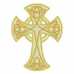 cross detailed machine embroidery - Celtic Cross perfect for decorative pillow covers