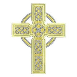 Celtic Cross - 4x4 cross detailed machine embroidery design perfect for kitchen aprons