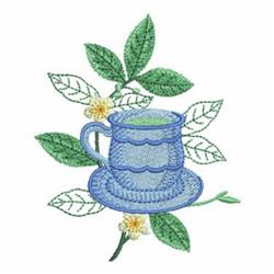set detailed machine embroidery - Chamomile Tea Set for decorative pillow covers