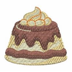 Chocolate Cake - 4x4 cake beginner-friendly embroidery design for decorative pillow covers