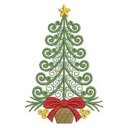 tree beginner-friendly machine embroidery - Christmas Tree perfect for kitchen aprons